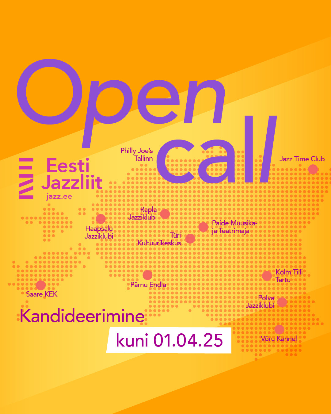 Jazzliit OPEN CALL avatud!